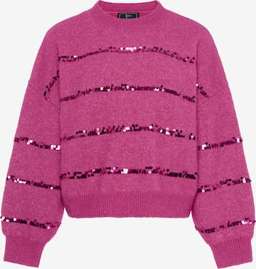 Pull-over 'Festive' faina en rose : devant