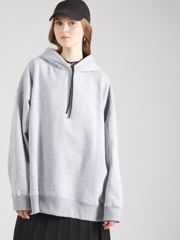 Sweat-shirt TOPSHOP en gris : devant