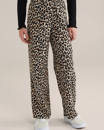 Regular Pantalon WE Fashion en beige : devant