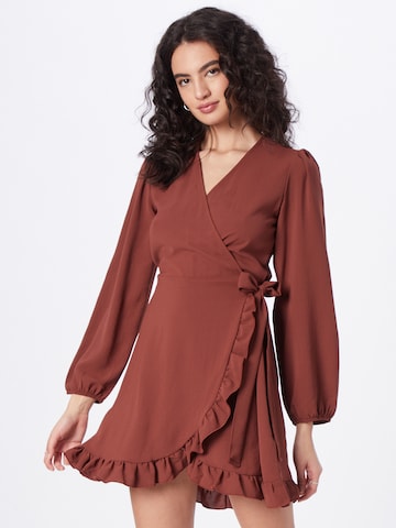 ABOUT YOU Dress 'Aurelie' in Brown: front