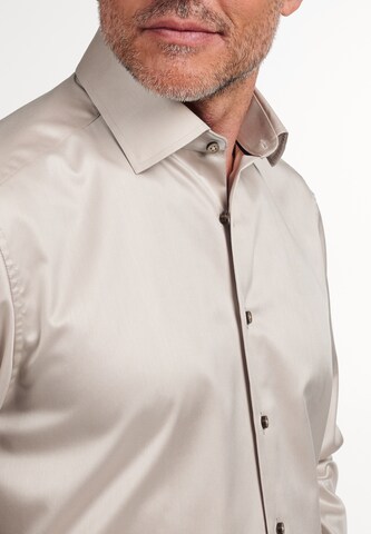 ETERNA Regular fit Button Up Shirt in Beige