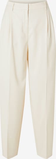 SELECTED FEMME Bukser med lægfolder 'SELFINA' i beige, Produktvisning