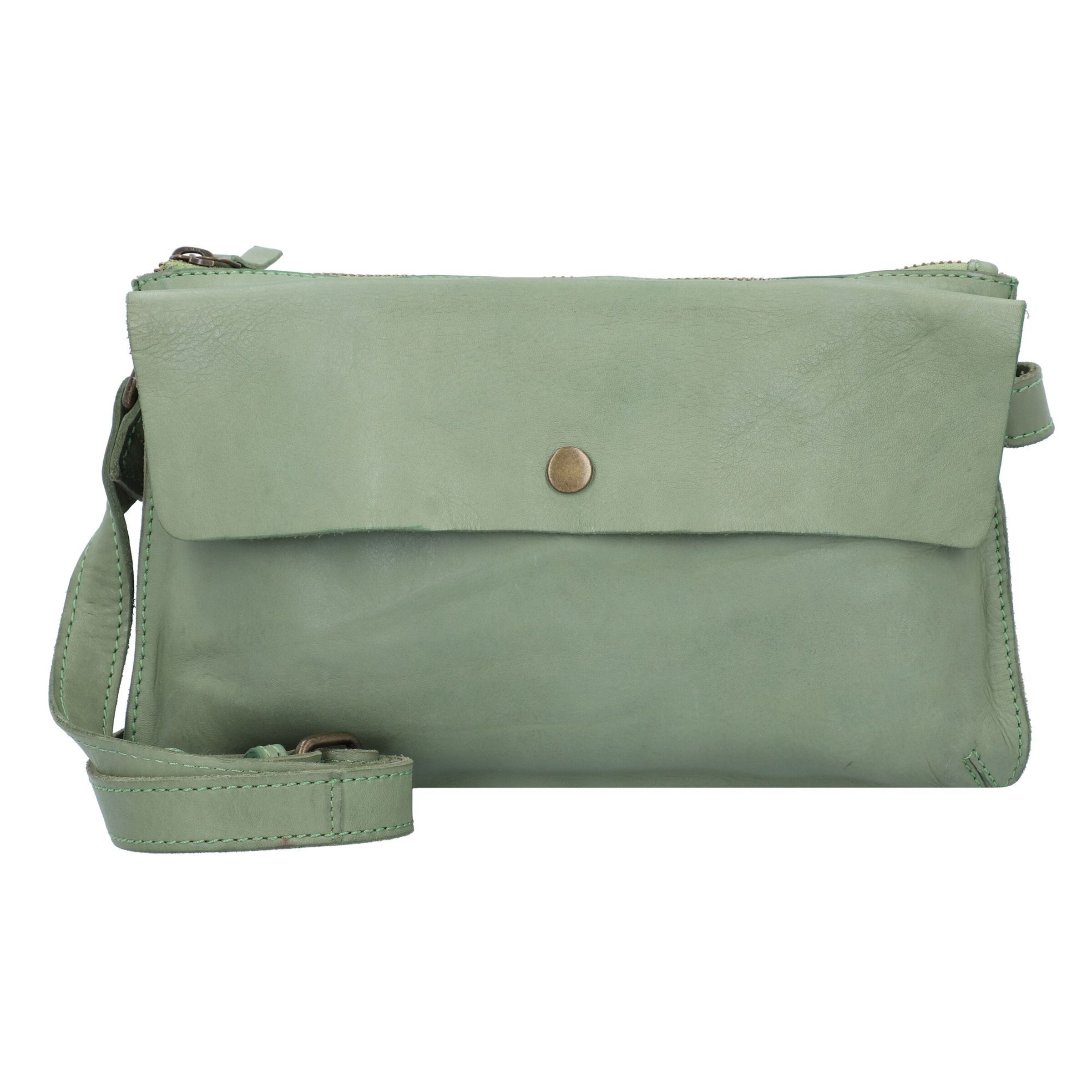 Harold's Umhängetasche 'Submarine' in Grün: Vorderseite