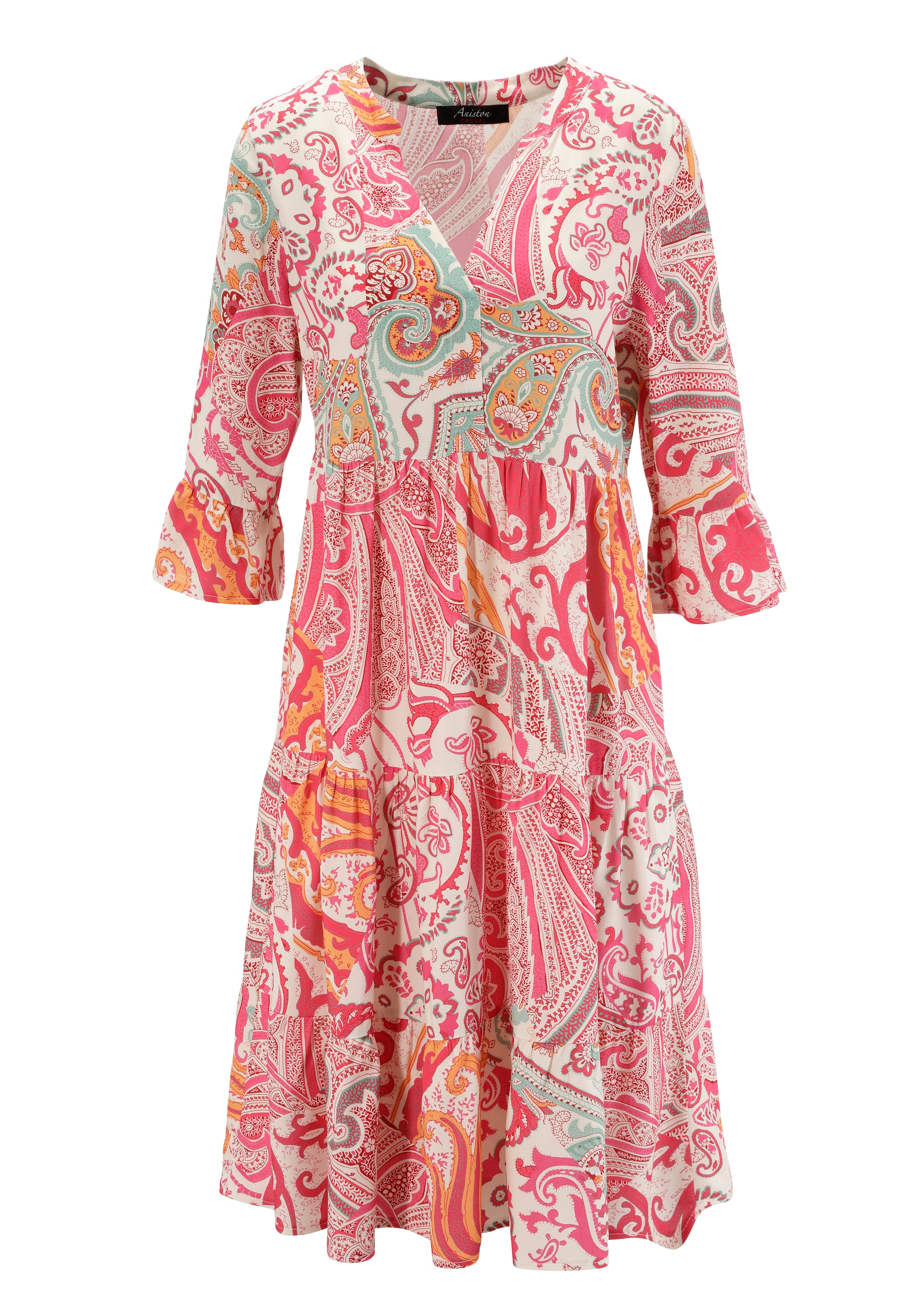 Aniston CASUAL Sommerkleid in Pink: Vorderseite