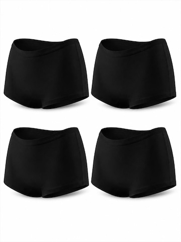 AOTTORI Boyshorts in Black: front