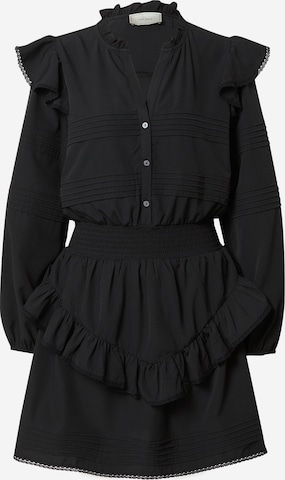 Robe-chemise 'Malene' Neo Noir en noir : devant
