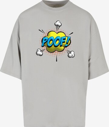 Merchcode Shirt 'POOF Comic' in Grau: predná strana
