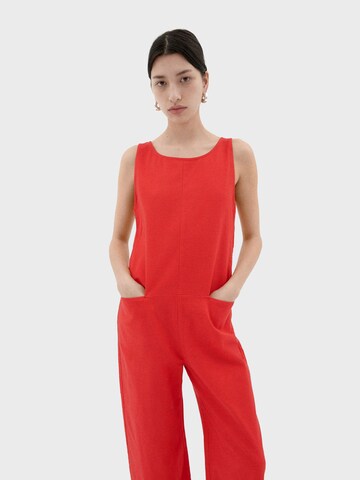 Tuta jumpsuit ' ADRIANA ' di Thinking MU in rosso
