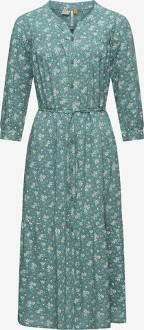 Robe-chemise 'Meve' Ragwear en vert : devant