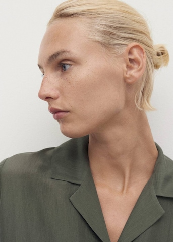 MANGO Pajama Shirt 'Habo' in Green