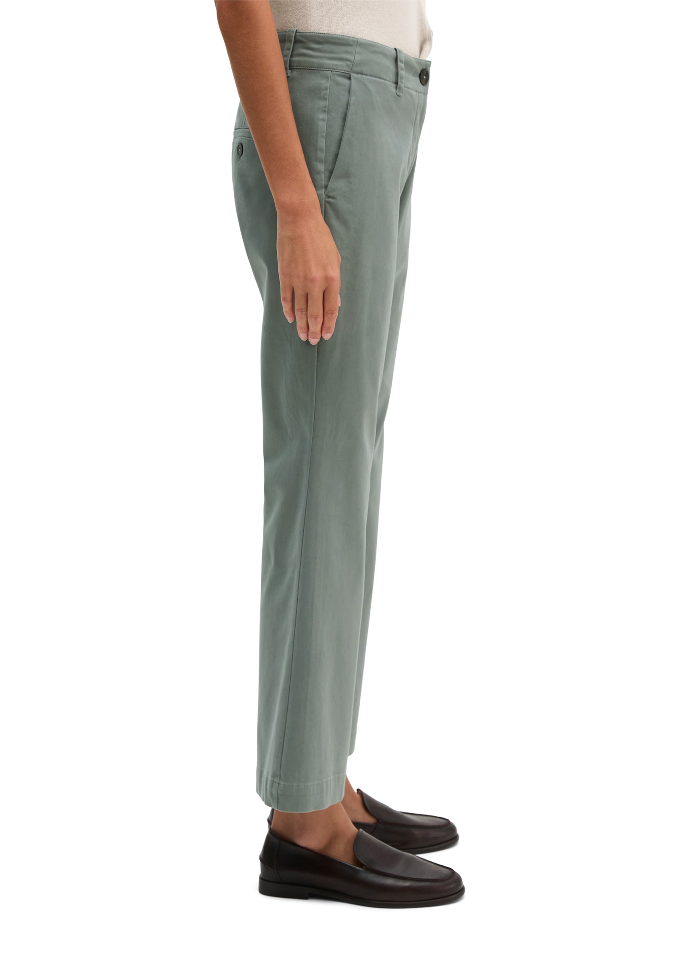 Marc O'Polo Flared Chino 'Marthe' in Blauw