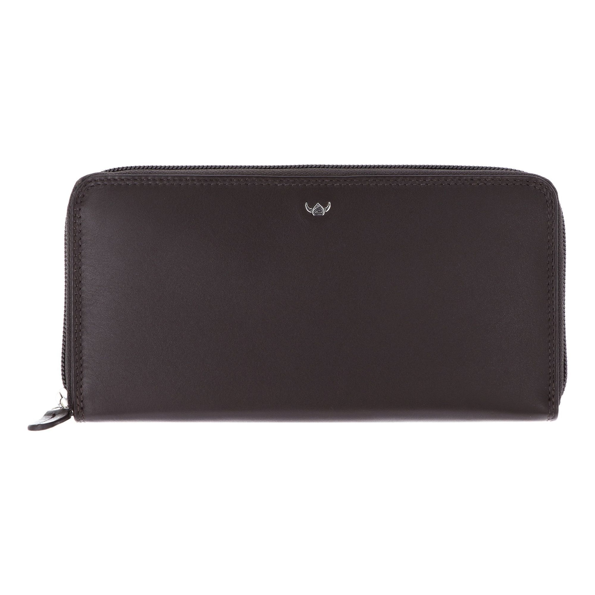 Porte-monnaies 'Polo' GOLDEN HEAD en marron : devant