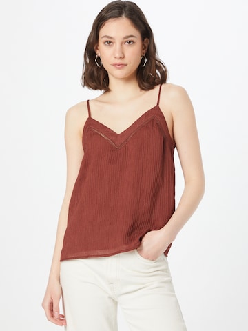 ABOUT YOU Top 'Nia' in Brown: front