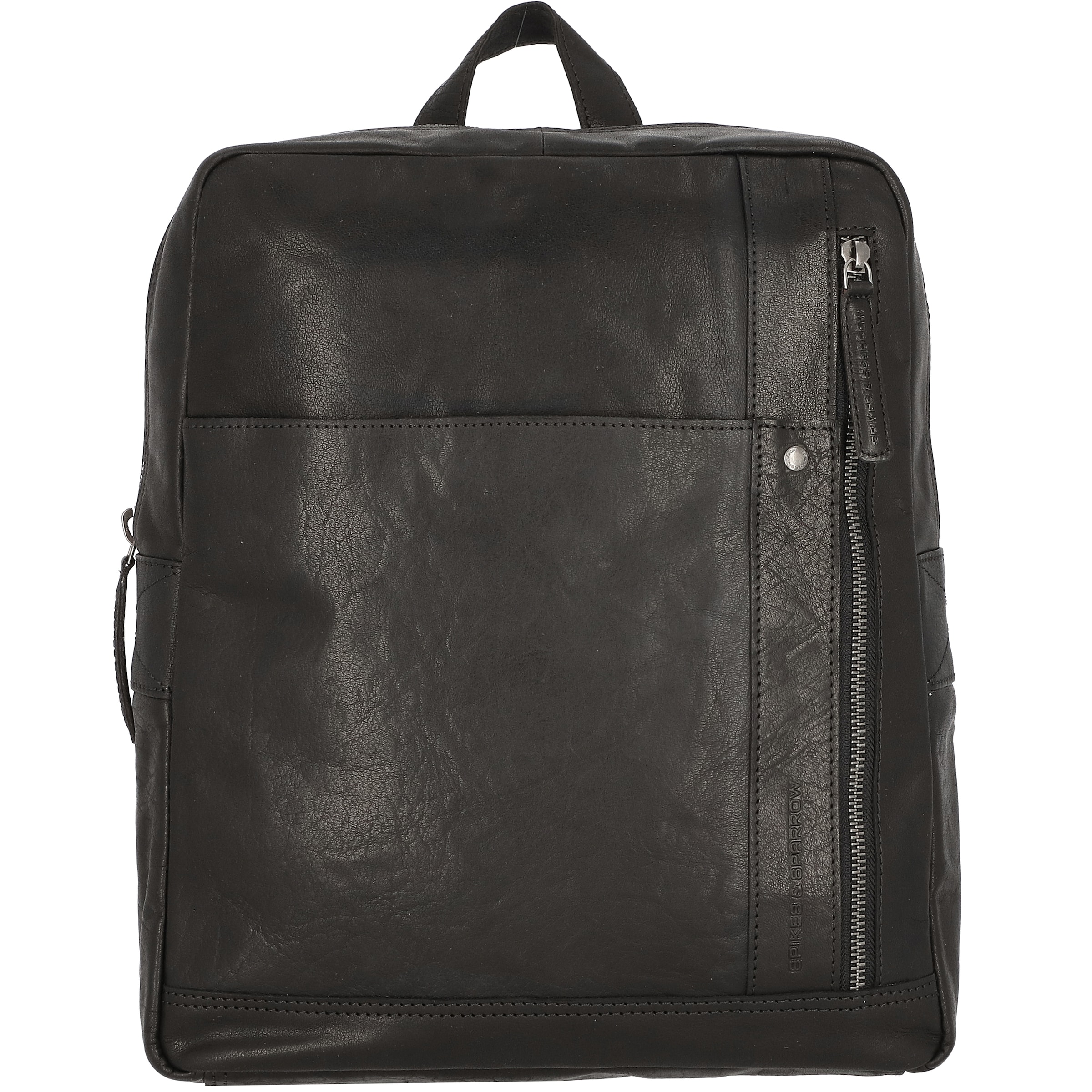 Spikes & Sparrow Rugzak 'Bronco' in Zwart: voorkant