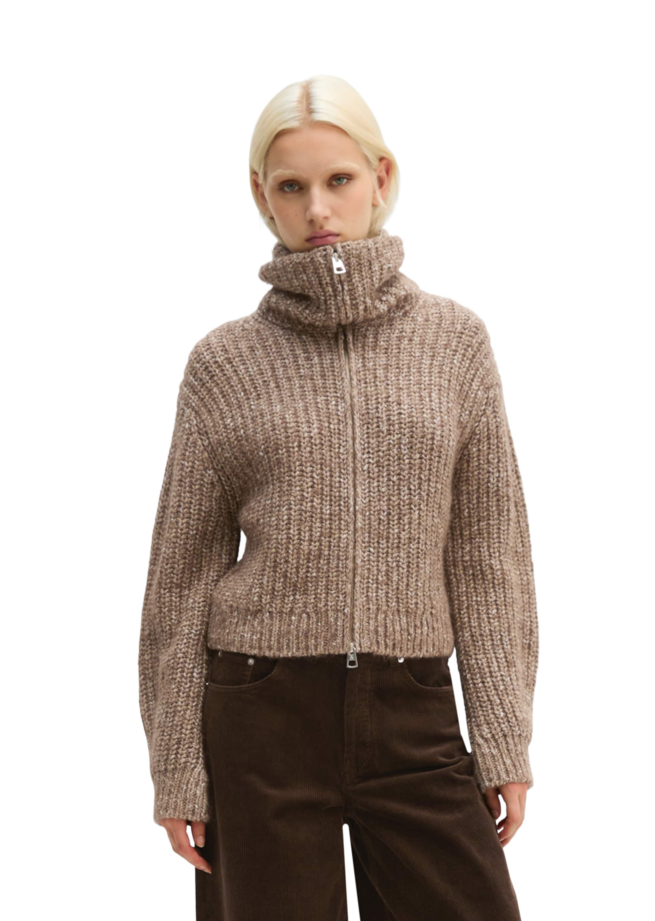 Cardigan Marc O'Polo en marron : devant
