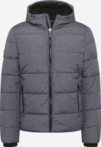 Coupe regular Veste d’hiver Superdry en gris : devant