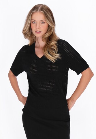 Pull-over DreiMaster Klassik en noir : devant