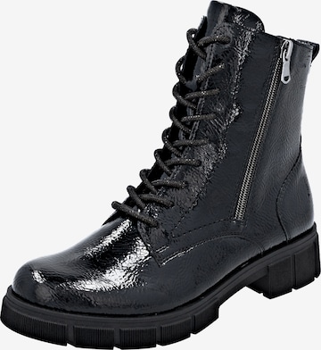 Bottines à lacets REMONTE en noir : devant