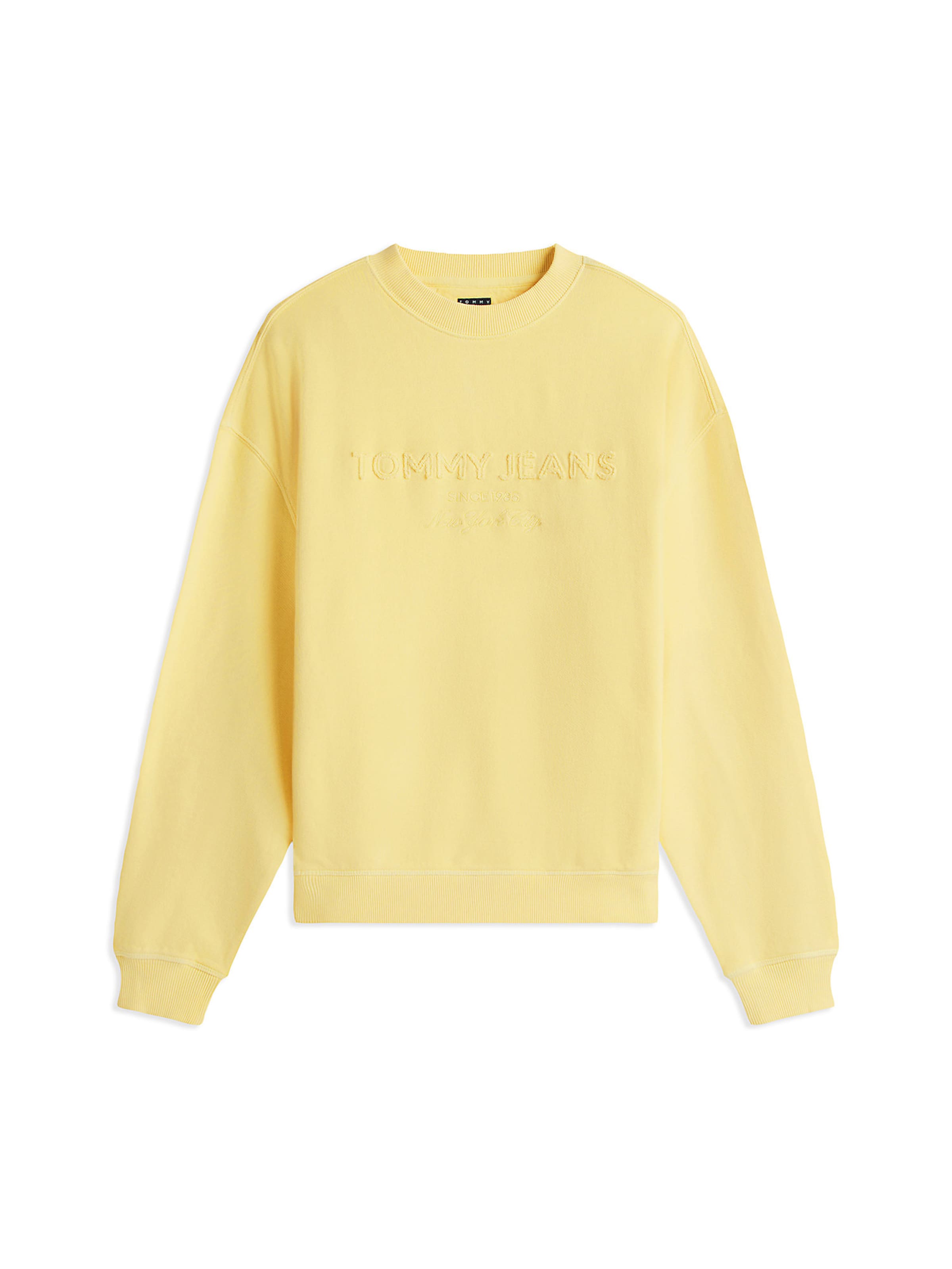 Tommy Jeans Sweat-shirt en jaune clair, Vue avec produit