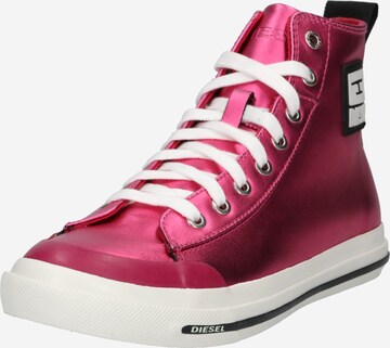 DIESEL Sneakers hoog 'Astico' in Roze: voorkant