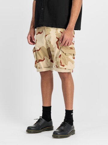 ALPHA INDUSTRIES Slimfit Funktionsbukser i beige: forside