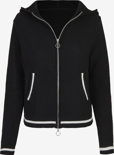 eve in paradise Strickjacke 'Charlotte' in schwarz / weiß, Produktansicht