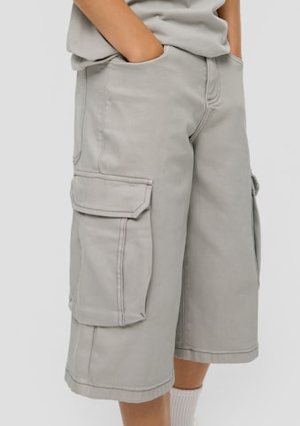 s.Oliver Wide Leg Shorts in Grau: Vorderseite