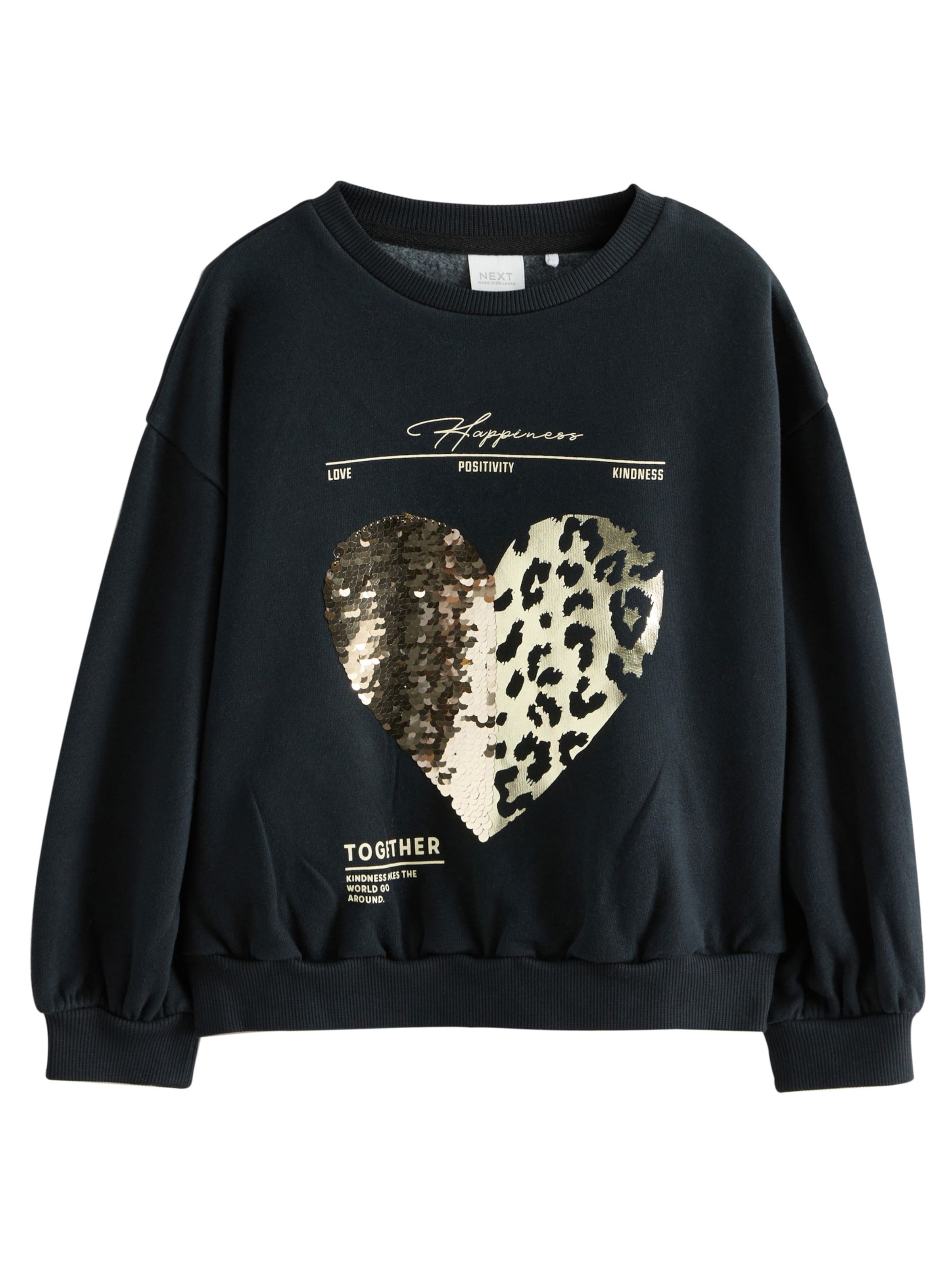 Next Sweatshirt in Zwart: voorkant