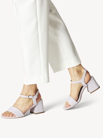 Sandales Tamaris en violet : devant