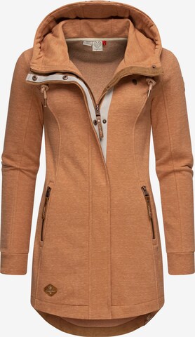 Ragwear Sweatjacke 'Letty Intl.' in Braun: predná strana