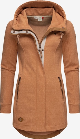 Ragwear Sweat jacket 'Letty Intl.' in Brown: front