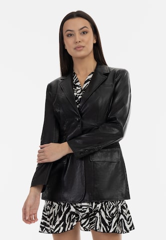 faina Blazer in Black: front