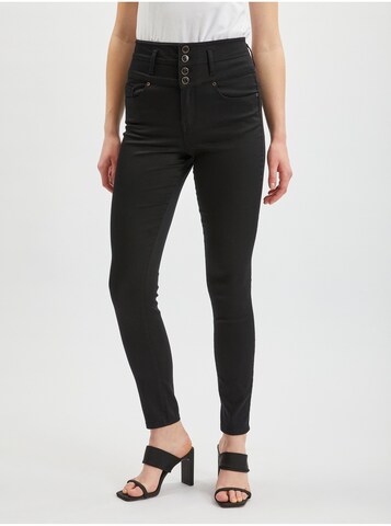 Orsay Skinny Pants in Black: front