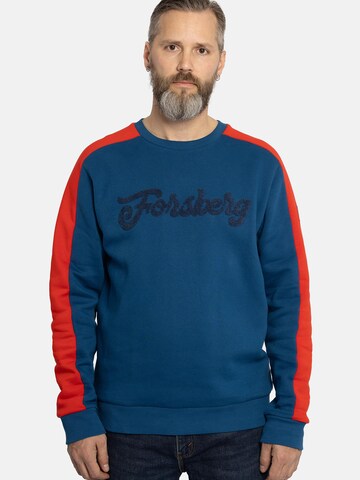 FORSBERG Sweatshirt 'mit Vintage Logo Sweatshirt' in Blue
