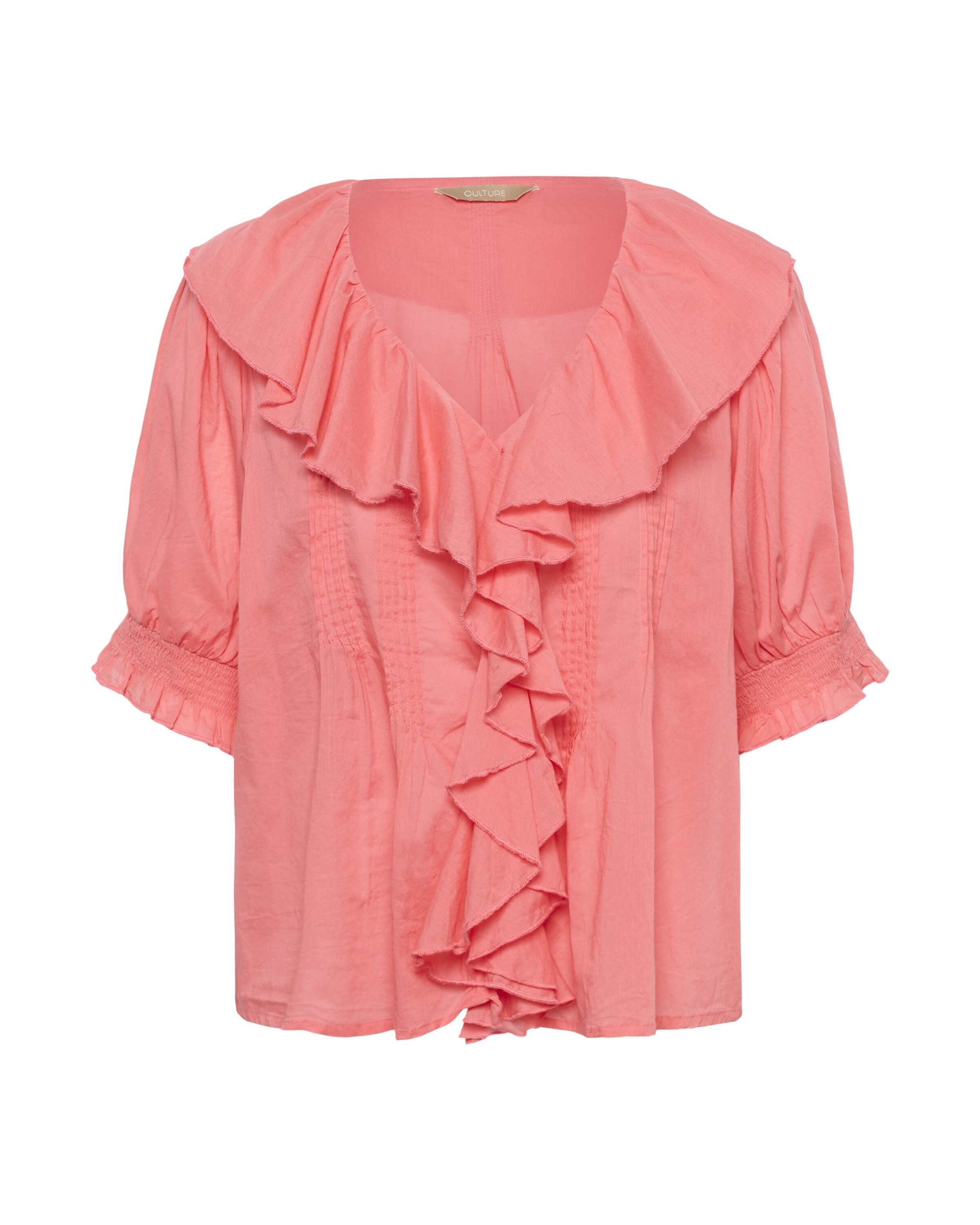 CULTURE - Blusa 'CUMusso' en naranja: frente