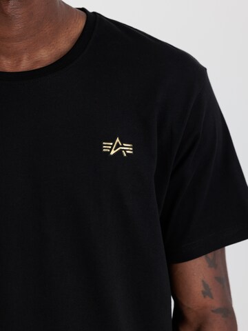 juoda ALPHA INDUSTRIES Marškinėliai