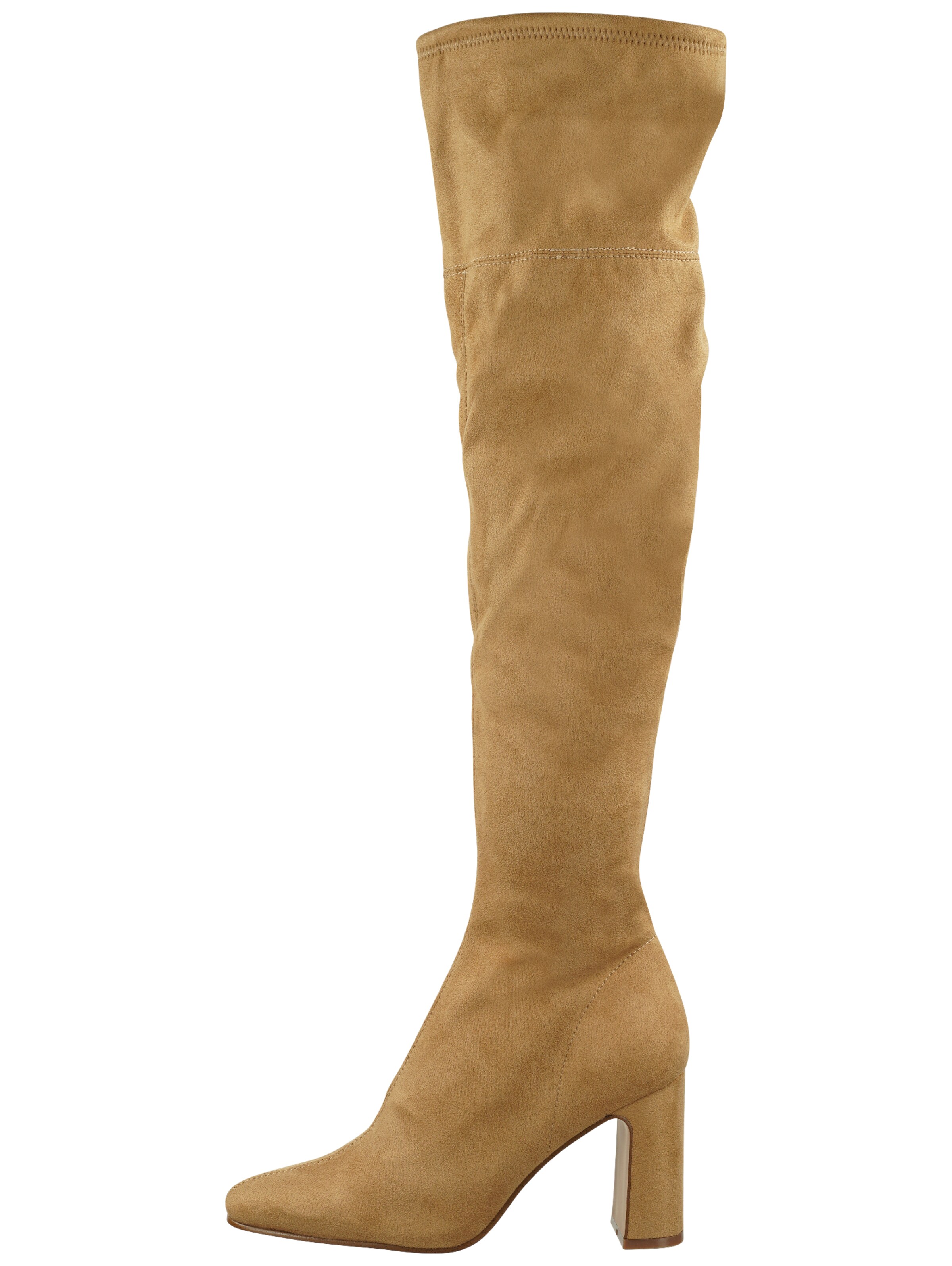 STEVE MADDEN Overknee laarzen in Beige ABOUT YOU