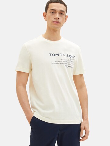 TOM TAILOR Shirt in Beige