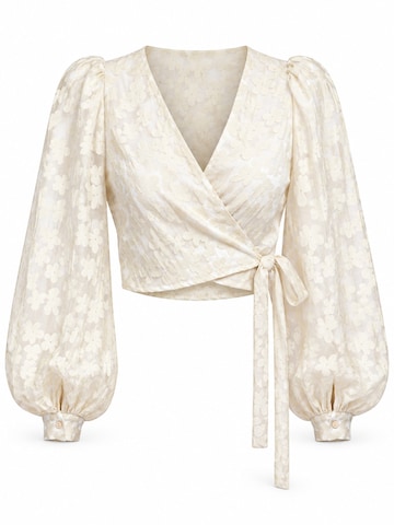 Ombre Blouse in Beige: front