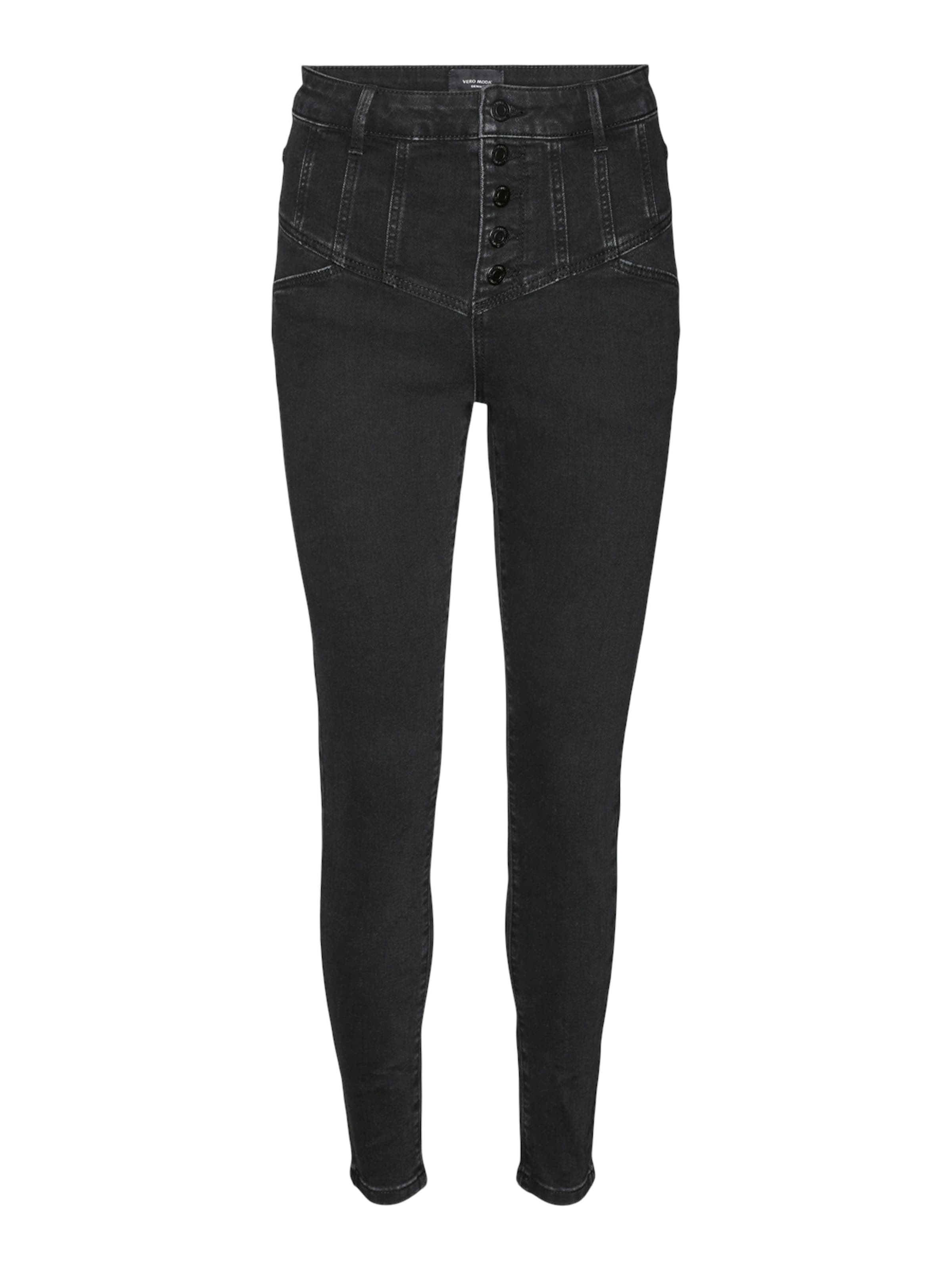 VERO MODA Skinny Fit Дънки 'VMSOPHIA' в черно: отпред