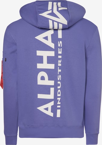 ALPHA INDUSTRIES Sweatshirt in Lila
