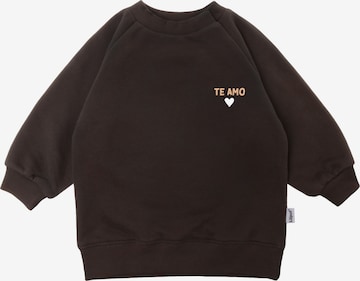 LILIPUT Sweatshirt 'TE AMO' in Braun: Vorderseite
