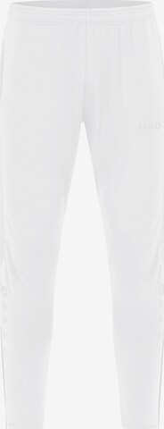 JAKO Regular Workout Pants in White: front