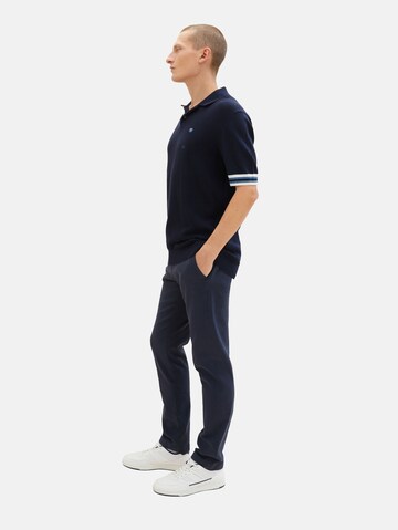 Coupe slim Pantalon chino 'Travis' TOM TAILOR en bleu