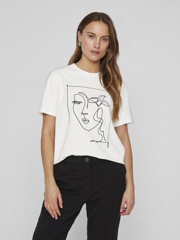T-shirt VILA en blanc : devant