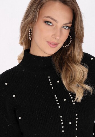faina - Vestido de punto en negro