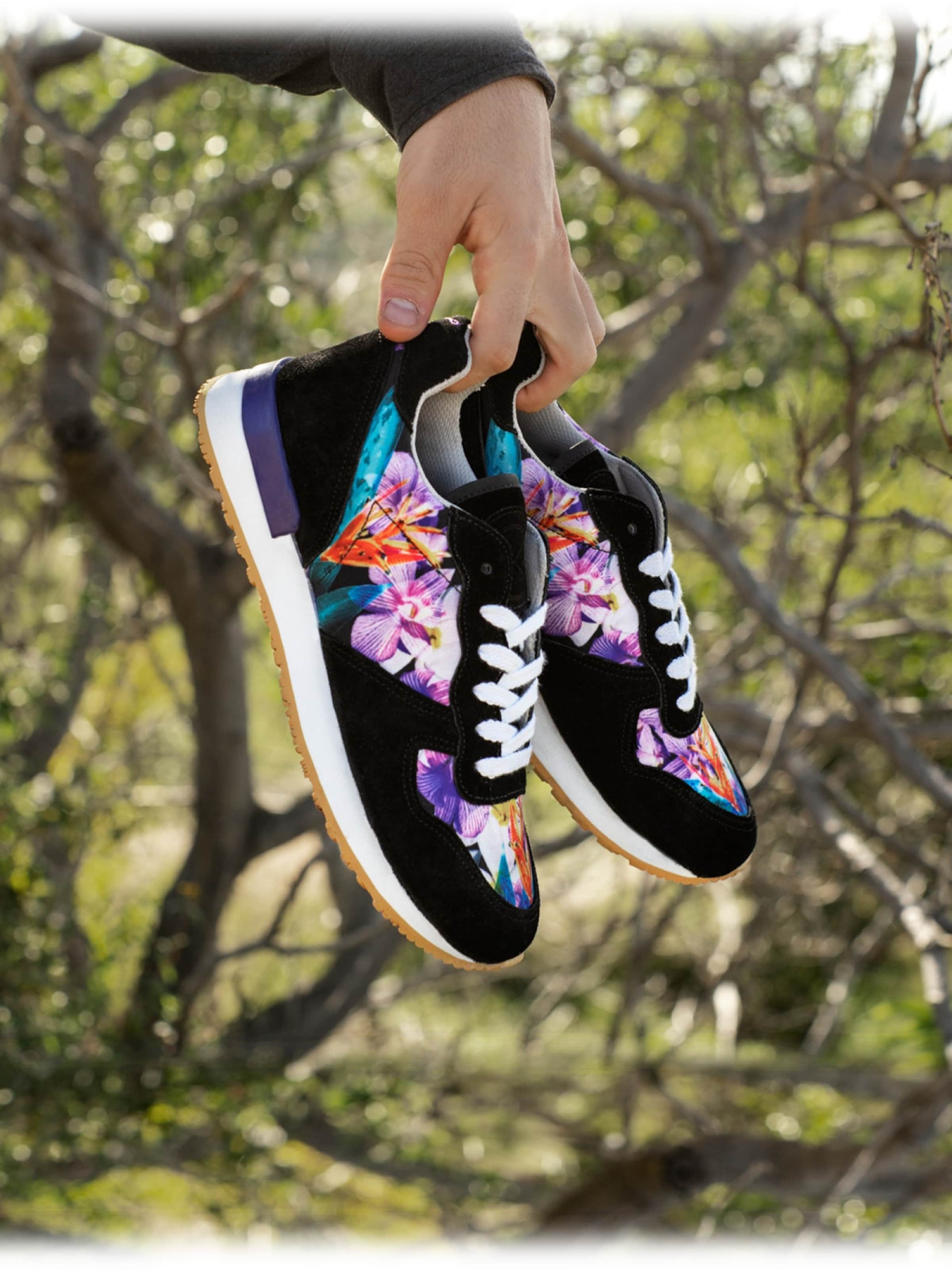 inkkas Sneaker low 'Inkkas Caladium Sneaker – Handgefertigter Damen-Sneaker aus Leder'‌‌‌‌‌‌‌ in Mischfarben