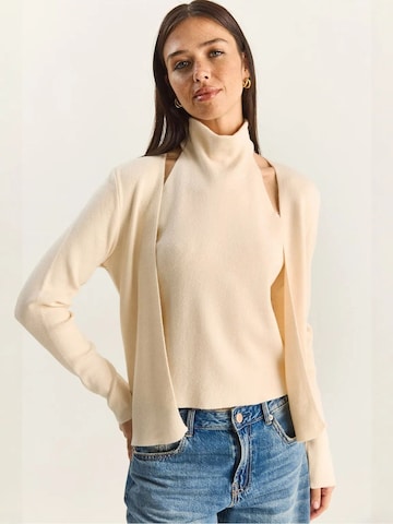 Bianco Lucci - Blusa 'Blusen' em bege: frente