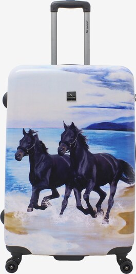 Saxoline Trolley 'Horse' in sand / blau / schwarz / weiß, Produktansicht