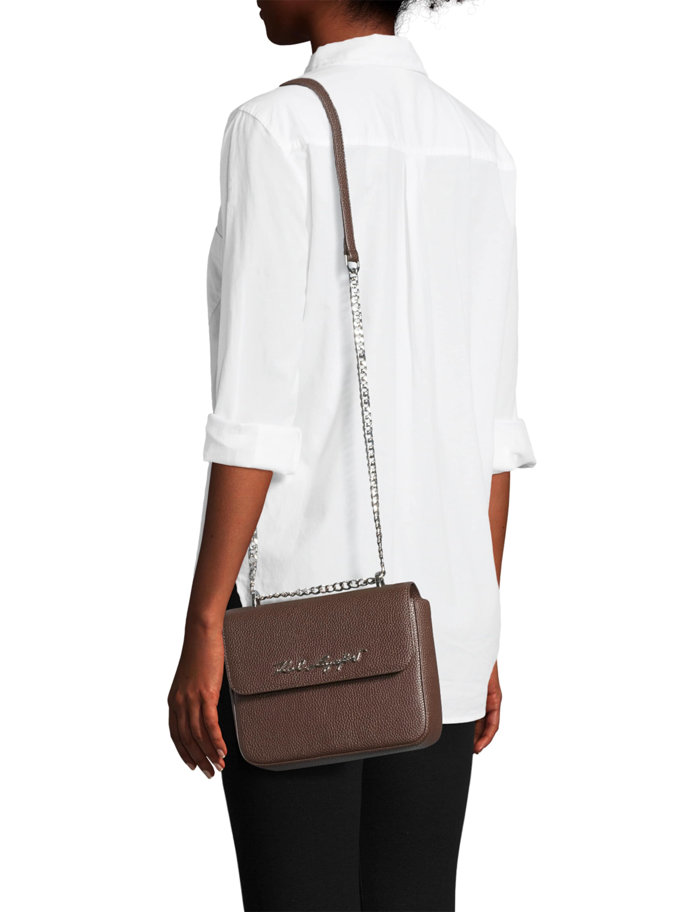 Karl Lagerfeld Τσάντα ώμου σε καφέ